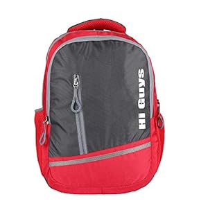 Hi-Guys Laptop Waterproof Casual Travel bagpack/School Backpack Bag (Red)