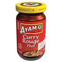 SAVEURS AUTHENTIQUES D'ASIE - Toutes les saveurs de l'authentique curry rouge thaïlandais à la maison grâce à notre pâte de curry rouge AYAM. Elle est une combinaison unique et épicée de piments rouges, galangal et feuilles de citron kaffir et doit s...