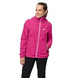 sehr leicht Jack Wolfskin Damen Evandale Jacke Hardshelljacke, pink Peony, S