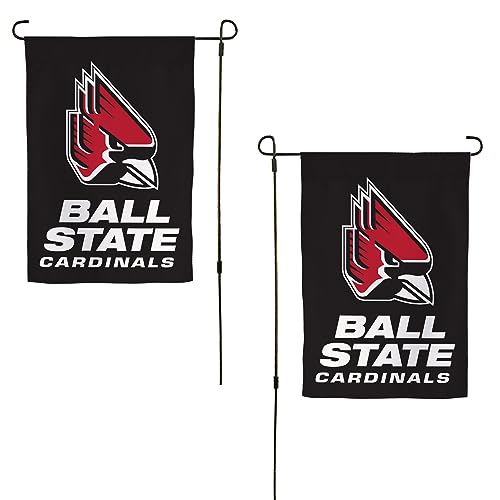 Desert Cactus Ball State University BSU Garden Flag – 19 x 12 inch Ball State Cardinals Banner, For Outdoor Display and Events (Design A)