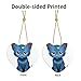 Christmas tree Ceramic hanging Love Pendant YYHWHJDE Smurf Kitten Prints Designed specifically for holiday 3.12x3.12in