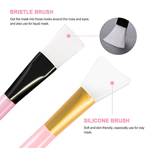 Jjone JJ001 Facial Mask Mixing Bowl Set, Diy Silicone Facial Mask Mixing Tool Kits With Mask Bowl Brushes Stick Spatula thumb #4