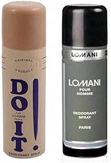 "Lomani Pack of 2 Do?It & Pour Homme Deodorant Spray 200?ml � Unisex Aromatic Spicy Citrus & Fresh Woody Fragrance, Long?L... Price In India