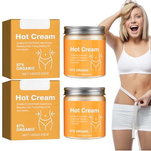 Crema para quemar grasa y adelgazar crema adelgazante 2 unidades, crema para quemar grasa para mujeres y hombres, crema adelgazante para el cuerpo caliente, perfecta para moldear cintura, abdomen y