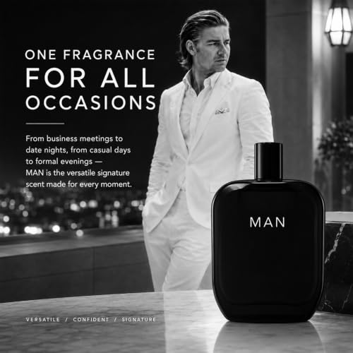 Image of Fragrance One MAN for Men 3.4 Fl Oz | Extrait de Parfum by Jeremy Fragrance, versatile masculine signature scent with bergamot, for work, travel, dates & evenings