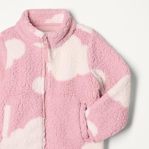 Image of Amazon Essentials Girls and Toddlers' Sherpa Fleece Full-Zip Jacket, Fleece Lined
