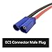 skrnrhrery EC5 Male Female Cable Adapter with 10cm 12 AWG Flexible Silicone Wire Cable for Helicopter Aircraft Quadcopter (2 Pairs) EC5 Banana Connector Male Female Plug