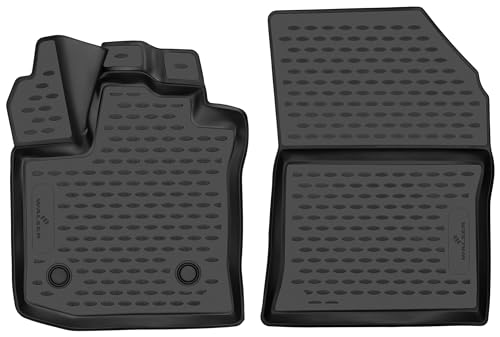 WALSER XTR Gummi Fussmatten Auto kompatibel mit Dacia Dokker Express 11/2012-Heute, 100% passgenaue...