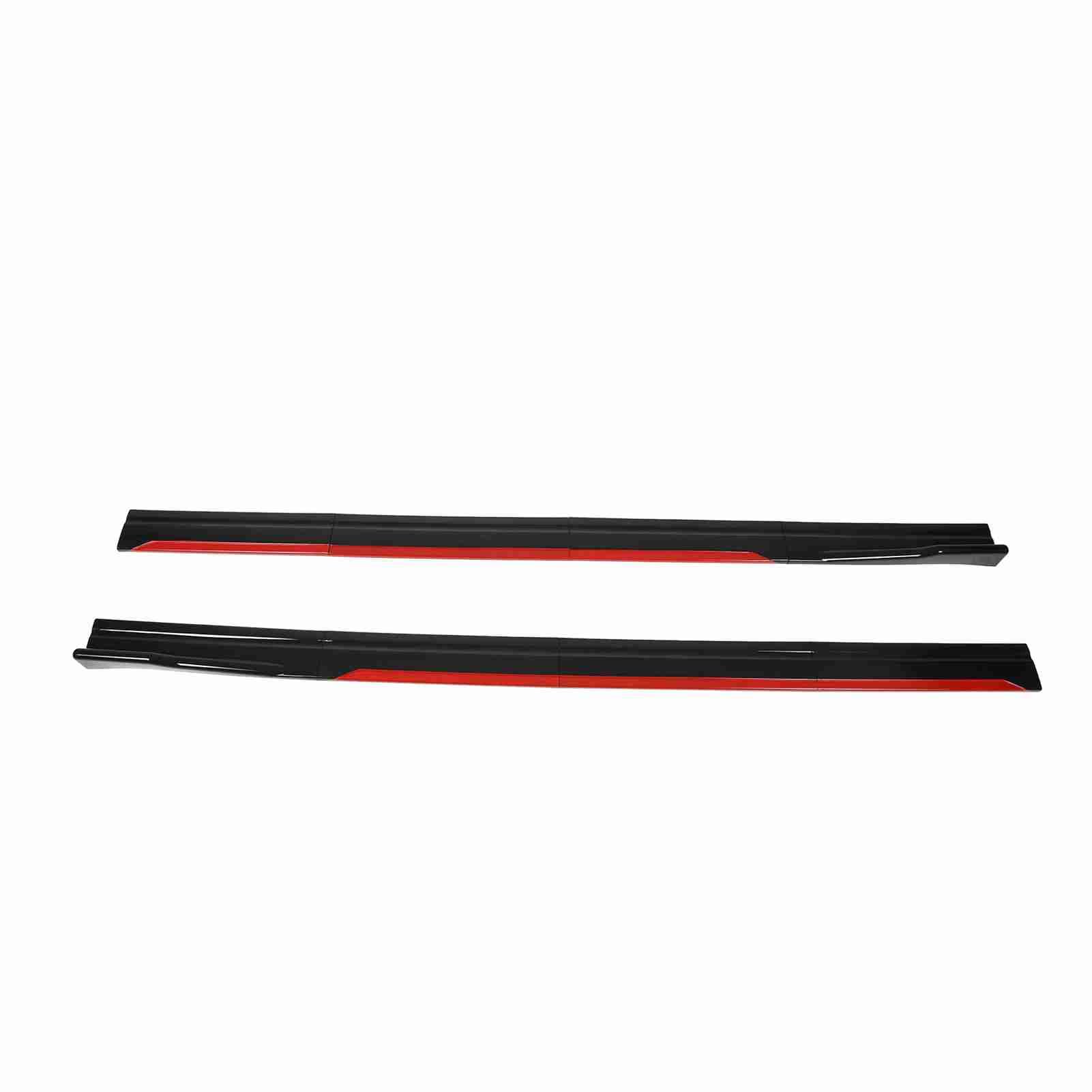 Dioche Corps de Séparateurs de Lèvre 8 Pièces Jupe Latérale de Voiture Rouge Séparateurs de Lèvre Latéraux Brillants Extension Kit de Carrosserie de Panneau d'aile de Remplacement pour,