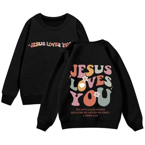 Sweatshirts For Girls Cute Long Sleeve Fall Pullover Shirts Funny Oversized Fleece Drop Shoulder Sweatshirt Baggy Fall