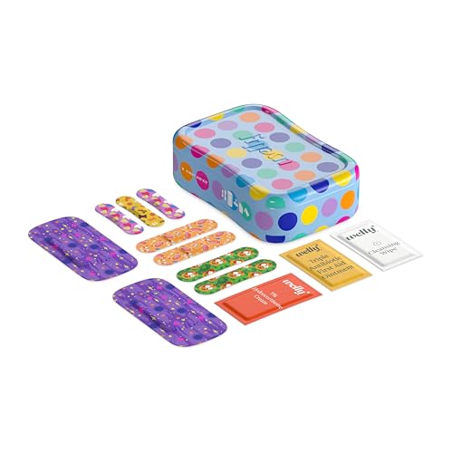 Image of Welly First Aid Kit - Bravery Badges in Flexible Fabric and Waterproof, Singe Use Ointments Triple Antibiotic, Cleansing Wipes and Hydrocortisone - 70 Count