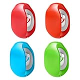 Toyvian Charging Cord Organizer, 4pcs Automatic Cord Winder Retractable Earphone Cable Organizer for Headphones And Data Cables (red, Green, Orange)