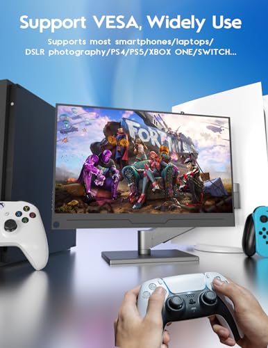 Image of KEEPTIME 4K Portable Monitor 15.6 inch 3840x2160 UHD USB-C HDMI Laptop Monitor, 100% Adobe RGB IPS Computer Gaming Display HDR Travel Screen w /Speakers for Laptop Xbox PS5 Switch PC Phone