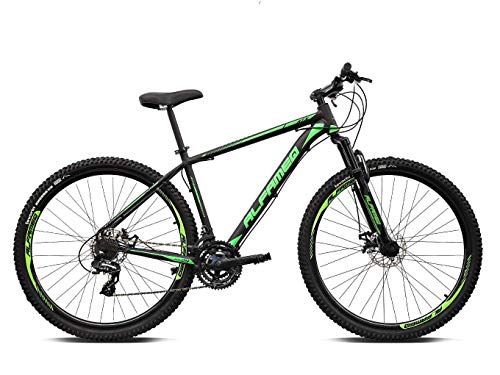 Bicicleta Aro 29 Alfameq ATX 21v Freio a Disco Preto com Verde 15