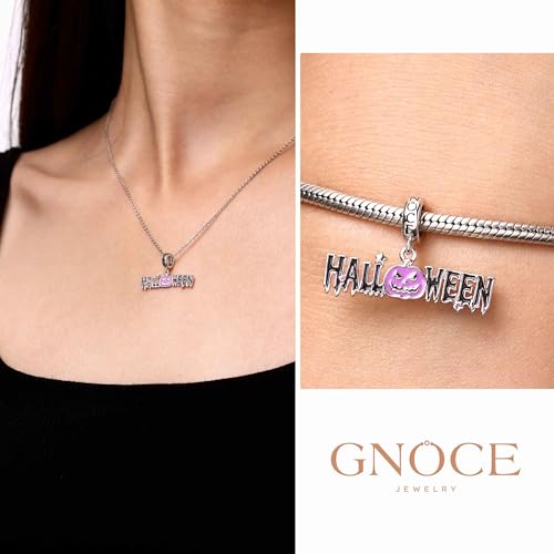 Image of GNOCE Halloween Charm Bracelet Fit Pandora Beads for Women Gift