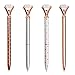 12pcs Diamond Ballpoint Pens with Bonus 12pcs Ballpoint Pen Refills and 1pc Pen Bag, Big Crystal Rose Gold Pen,Bling Pens Make Beautiful Gifts for Women,Kids,Girls,Co-Workers and Teachers