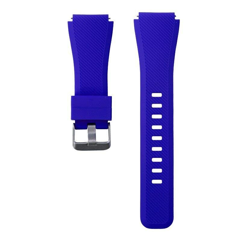 Compatible For Garmin Approach S40/Forerunner 245/F55/645 /Vivomove HR/Luxe/Style/Venu/Venu SQ/Vivoactive 3/Music/Strap Silicone Fitness Wrist Smart Watch Band (Royal Blue)