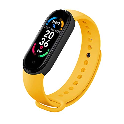 LEXIANG Cinturini Intelligenti Sport Fitness Tracker M6 Orologi Intelligenti Pedometro Monitoraggio della Pressione sanguigna Braccialetti per Uomo Donna