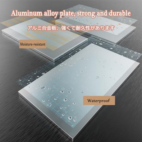 Gray Bathroom Cabinet with Mirror, Wall-Mounted Storage Cupboard, Large Capacity, High-Definition Glass, One-Button Defog, 70x68cm/27.5x26.7in, Elegant Design.