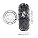 REBEKAMODS Set of 2-16x8-7 ATV Tires, 7'' Tire and Wheel Assembly, 16x8x7 Tubeless Tires on Rims 3-Lug for Go Kart UTV Quad Bike Buggy Utility Vehicles, Front or Rear, 2.16
