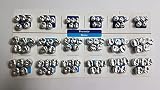 90PCS:Dental Aluminum Temporary Crown (Premolar 6sizes + Molar 12sizes) *5EA