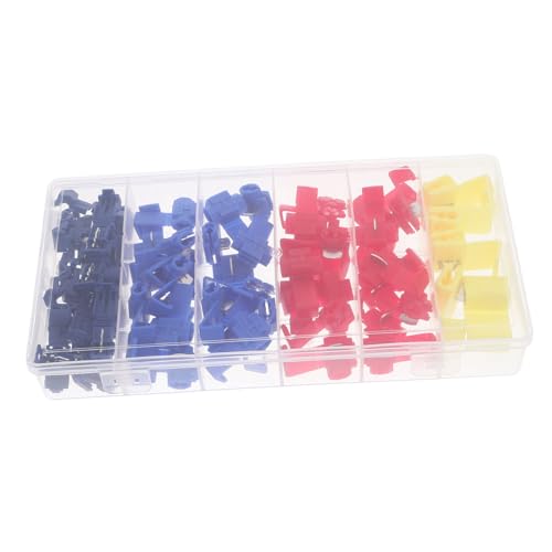 CHILDWEET Diy Essential: 65pcs Wire Connectors Kit t Tap Crimp Terminals for Quick Reliable Wiring in Home Industry