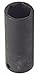 Westward 4LXV2 Impact Socket, 1/2 Dr, 6 Pt, Std, 7/16 In