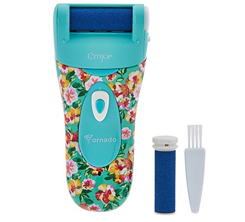 Emjoi Micro-Pedi Tornado Electric Callus Remover (Teal Floral)