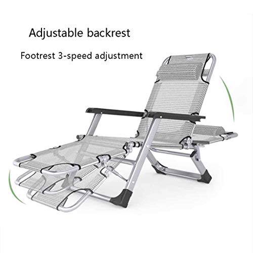 Chaise pliante de plage inclinable avec suspension zero gravity ergonomique - 5