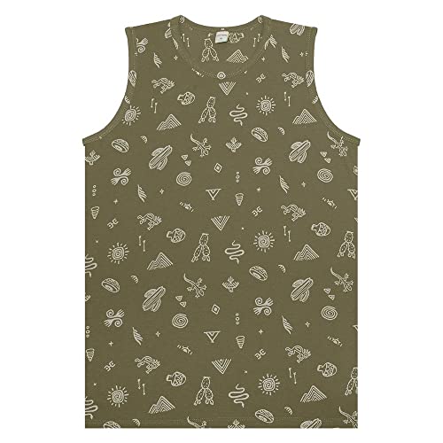 Regata Masculina Juvenil Estampada Rovitex Teen Verde 18