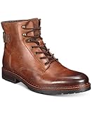 Alfani Men's Shoes Syd Leather Closed Toe Ankle Fashion Boots, Tan, Size 10.5