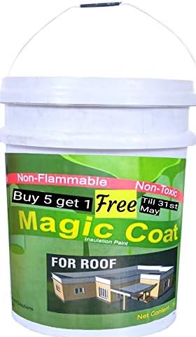 Heat Reflective Cool Paint for Roof (1 L, White)