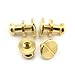 LQ Industrial 8PCS Solid Brass Sam Browne Button Screw Studs Nail Round Rivets for DIY Leather Craft Belt Wallet Handbag 6x8x8mm
