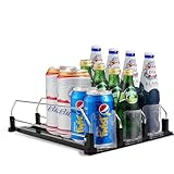 🍻【Hochwertige Materialien】Der Getränkespender für den Kühlschrank besteht aus lebensmittelechtem Material, der Schieber aus ABS-Material und die Trennwand aus Edelstahlmaterial, das eine starke Tragfähigkeit, eine gute Verschleißfestigkeit, wasserdicht und rostfrei aufweist.