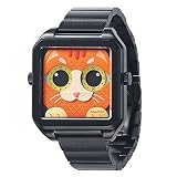 HappieWatch Ginger Cat Embossed Dial Quartz Wristwatch Stainless Case Sapphire Crystal Fashion Timep