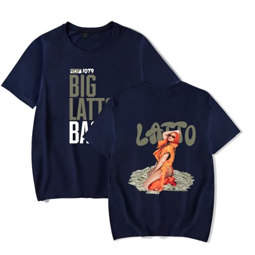 Merch Latto T-shirt à manches courtes unisexe classique, bleu, L