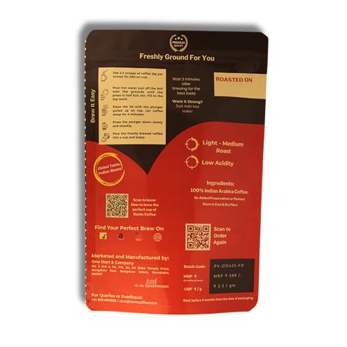 Image of Kents Coffee Panama Vibes - French Press Coffee | Fruity, Juicy And Tropical | Medium-Dark Roast, Bold And Strong | Low Acidity And Smooth (100g)