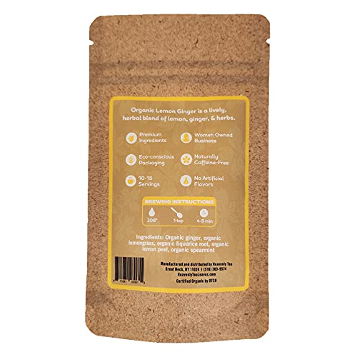 Heavenly Tea Leaves Essentially Organic Herbal Tea Sampler, 4 Loose Leaf Herbal Teas (Approx. 40-50 Cups Of Tea) #TOP3