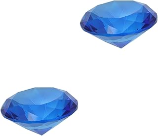 Abaodam 2 Peças Decoração De Cristal Acrílico Gemas De Diamante Mesa Diamante Falso Pedra De Aniversário Joias Produtos Para Casa Decoração De Mesa De Diamante Caneta De Diamante Vidro De