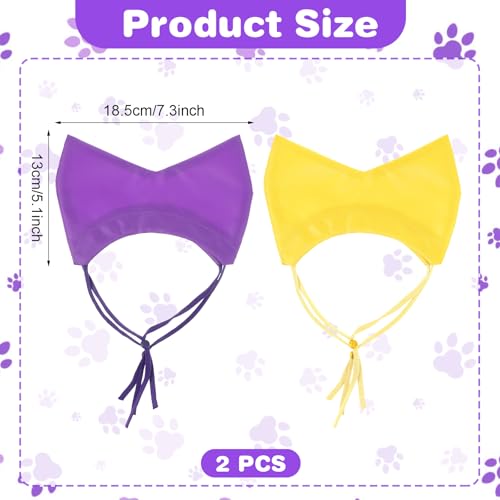 Image of 2Pcs Adjustable Pet Shower Caps, Cat Bath Dog Shower Cap, Waterproof Dog Ear Covers for Bath, Adjustable Cat Ear Muffs Swimming Supplies for Pets