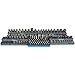 ToolGear Socket Organizer - Easy to Read Size labels. Holds 80 sockets,50 hex screwdriver bits for deep & standard sizes. Metric & SAE 3/8 & 1/4Tool box organizer for your shop, garage or tool drawer