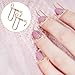 Mikinona 10pcs Adjustable Detachable Nail Rings for Manicure Art Hollow Design for All Finger Stylish Nail Art Patches Set Gold for Gel Polish Enhancements