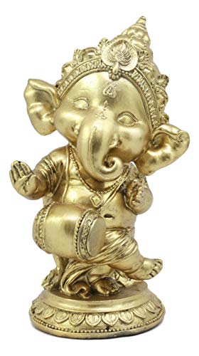 Estatua decorativa de Ganesha danzante de 6 pulgadas