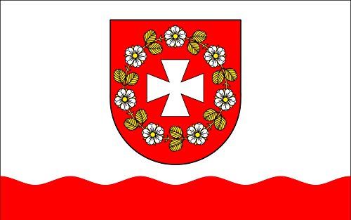 Drapeau Large POL gmina Czerwonka officiel pour mât et célébrations - 2