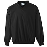 Augusta Activewear Micro Poly Windshirt/Lined, Black, X Large