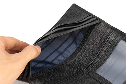 Bison Denim Rfid Bifold Wallets Slim Credit Card Wallet Real Leather Mens Long Wallet With Zipper Coin Pocket… #TOP5