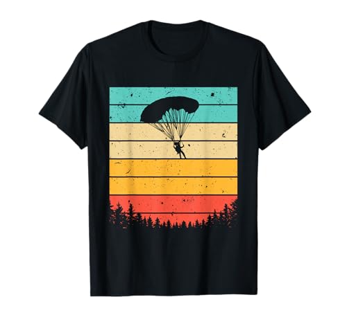 Cool Skydiving Art Hombres Mujeres Skydiver Paracaídas Skydive Camiseta