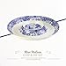 Spode Blue Italian Chip and Dip Serving Tray | Use for Hosting, Display Appetizers, Cheese, Chips, and Salsa | 14.5-inch | Made of Fine Porcelain | Microwave and Dishwasher Safe