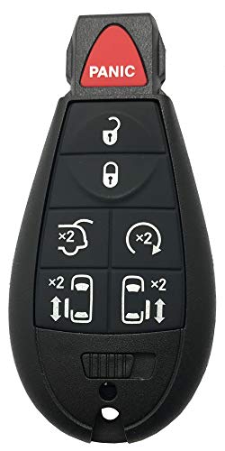 Horande Replacement Key Fob Case Cover fit for Chrysler Town and Country Dodge Grand Caravan Remote Control Key Fob Shell