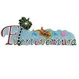 Fuerteventura - Imán 3D para nevera, diseño de Islas Canarias, España, recuerdo nacional, especial de viaje, recuerdo para el hogar y la cocina, calcomanía magnética